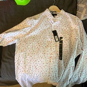 Mens Banana Republic Slim fit, untucked style button down